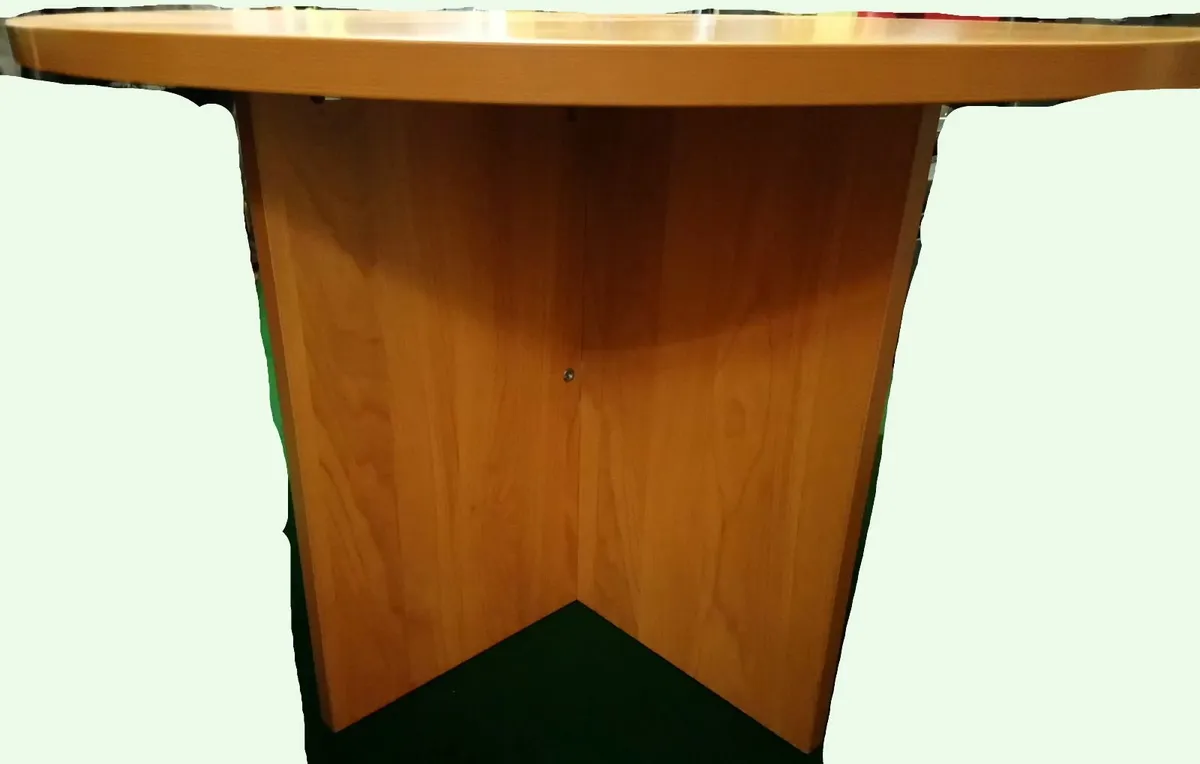 DELLA ROVERE ITALY wooden round table 110cm office - Image 3