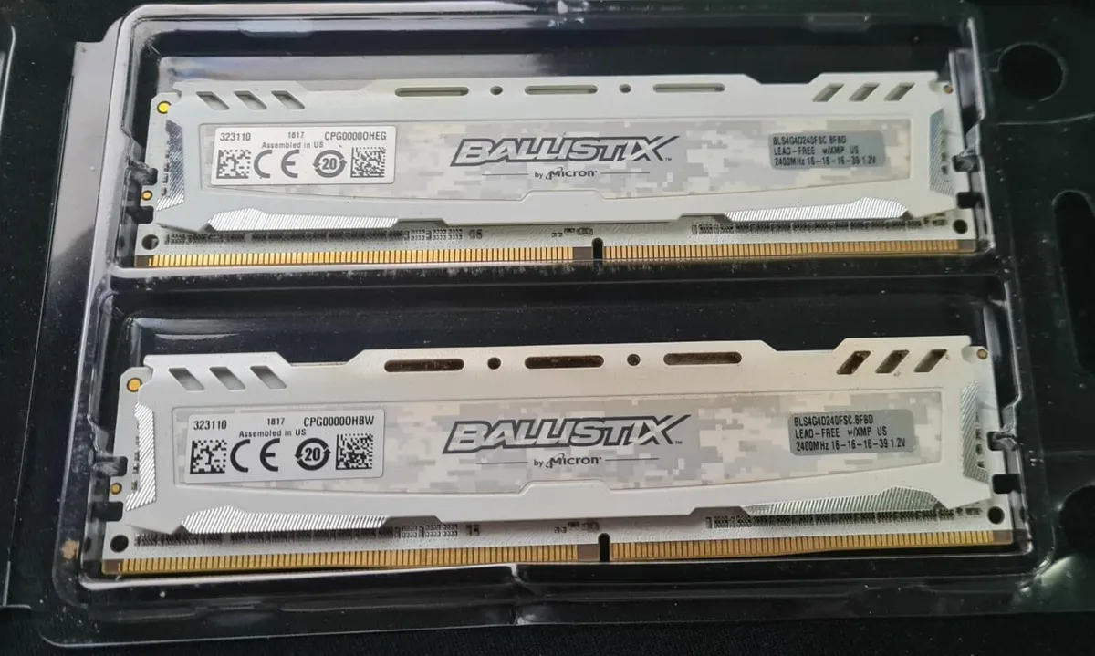8gb DDR4 2400mhz Crucial Ballistix