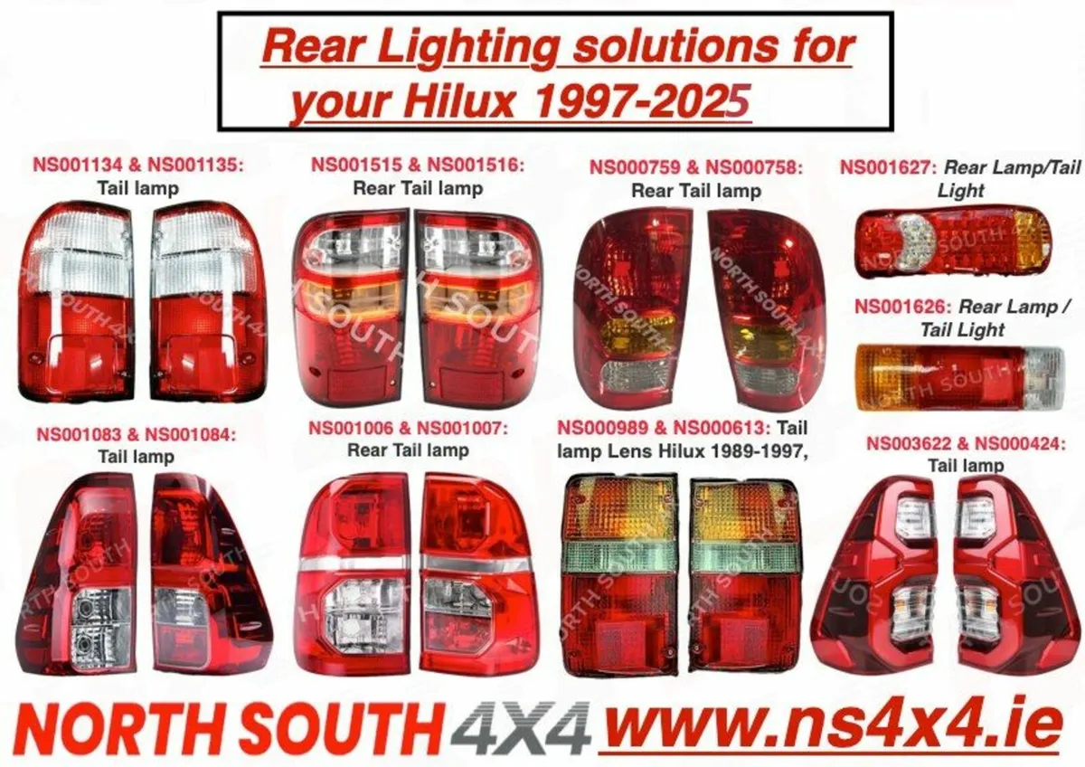 Rear Lighting for Toyota Hilux 1997-2025 - Image 1