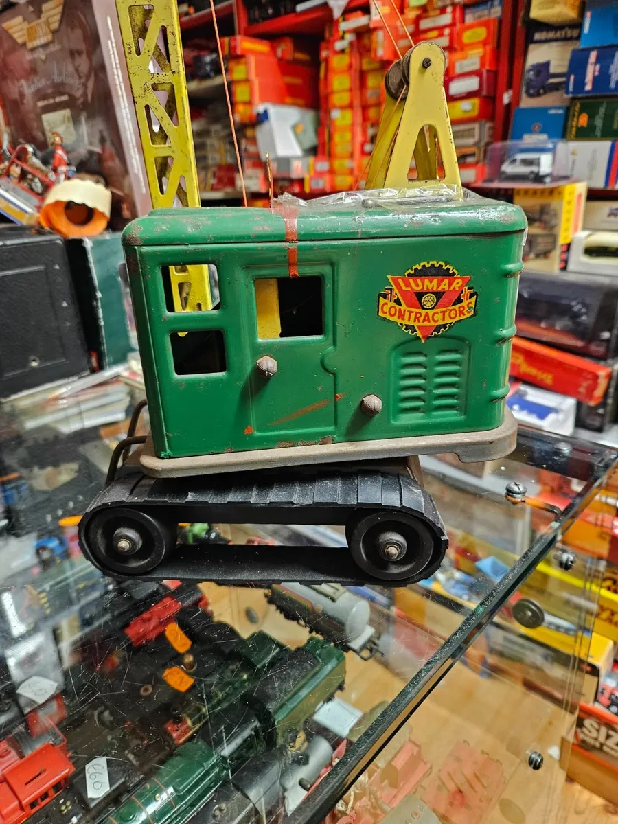 Vintage Marx Triang Pressed Steel Crane - Image 2