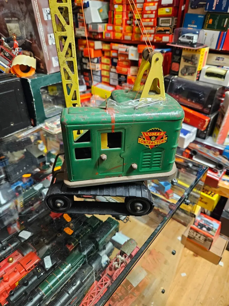 Vintage Marx Triang Pressed Steel Crane - Image 3