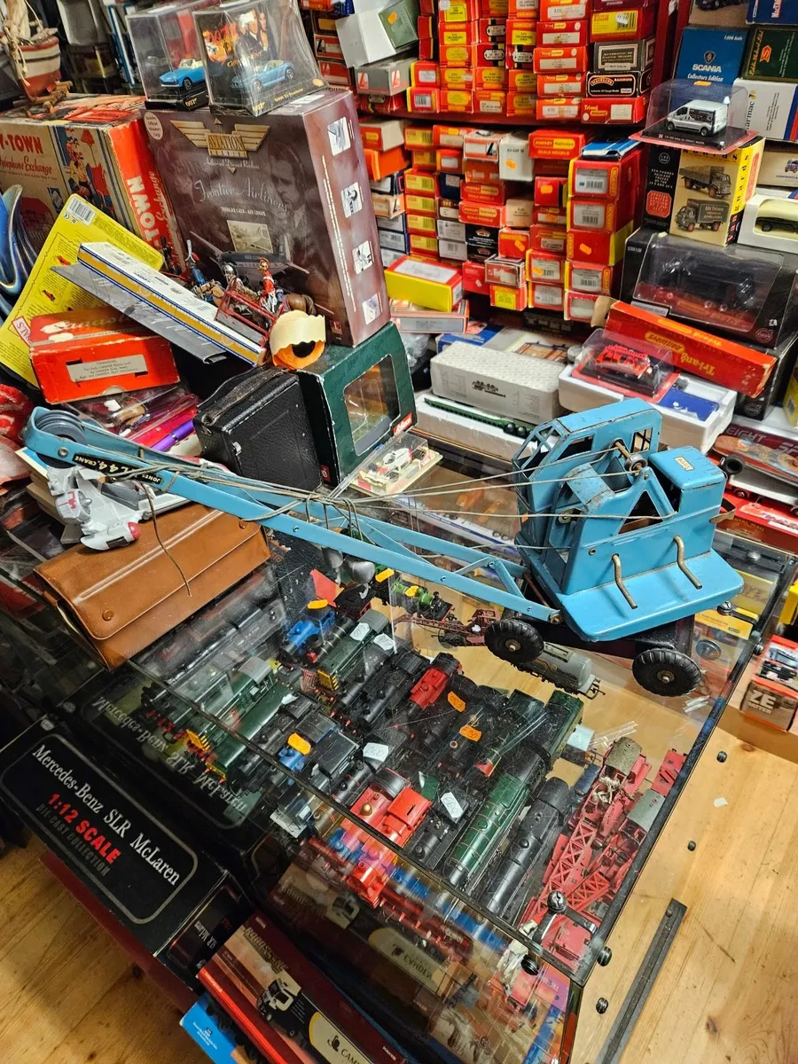 Vintage Triang Pressed Steel Crane - Image 1