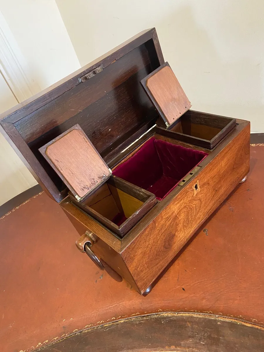 Antique tea caddy - Image 3