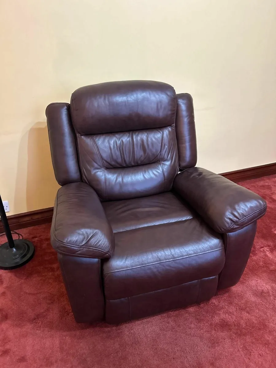 Leather Recliner Armchair - Image 1