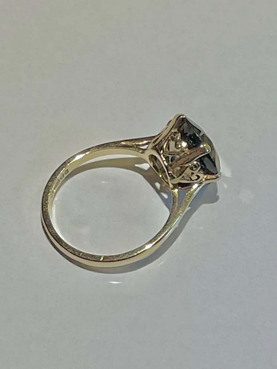 9ct Gold Smoky Quartz ring - Image 3