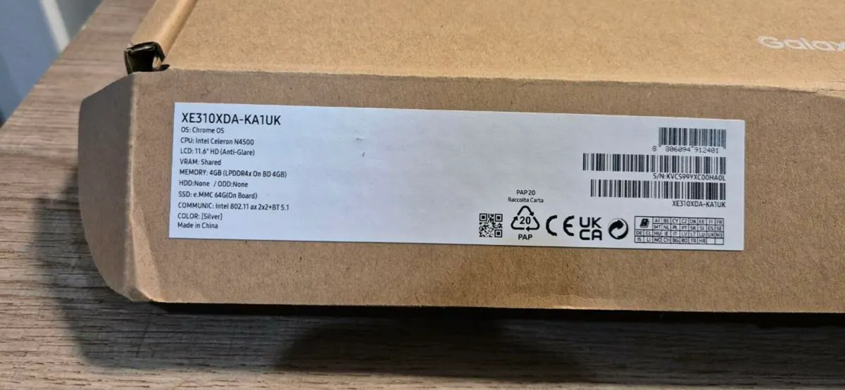 Samsung Galaxy Chromebook Go 11.6" screen, 4gb RAM - Image 3