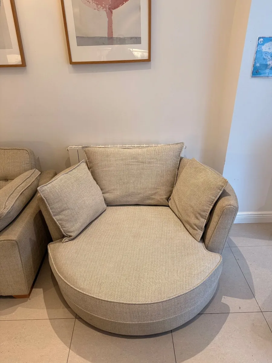 Four Seater & Swivel Cuddler - DFS - Image 2