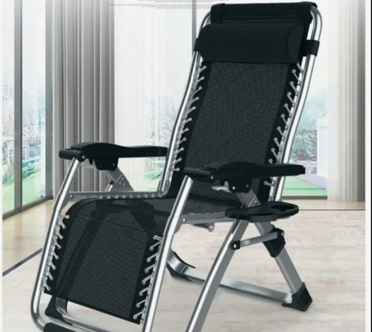 2 Garden beach camping terrace chairs - Image 1