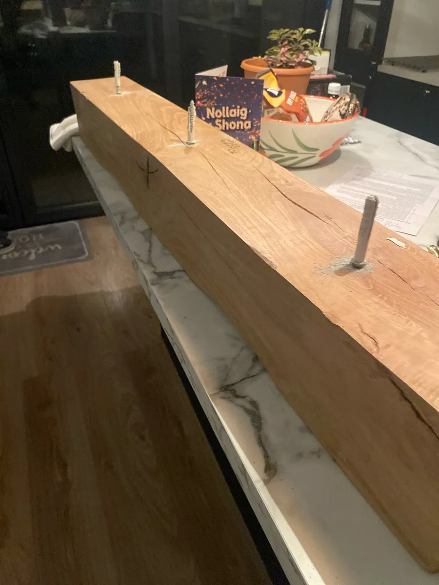 Solid oak Mantle piece - Image 1