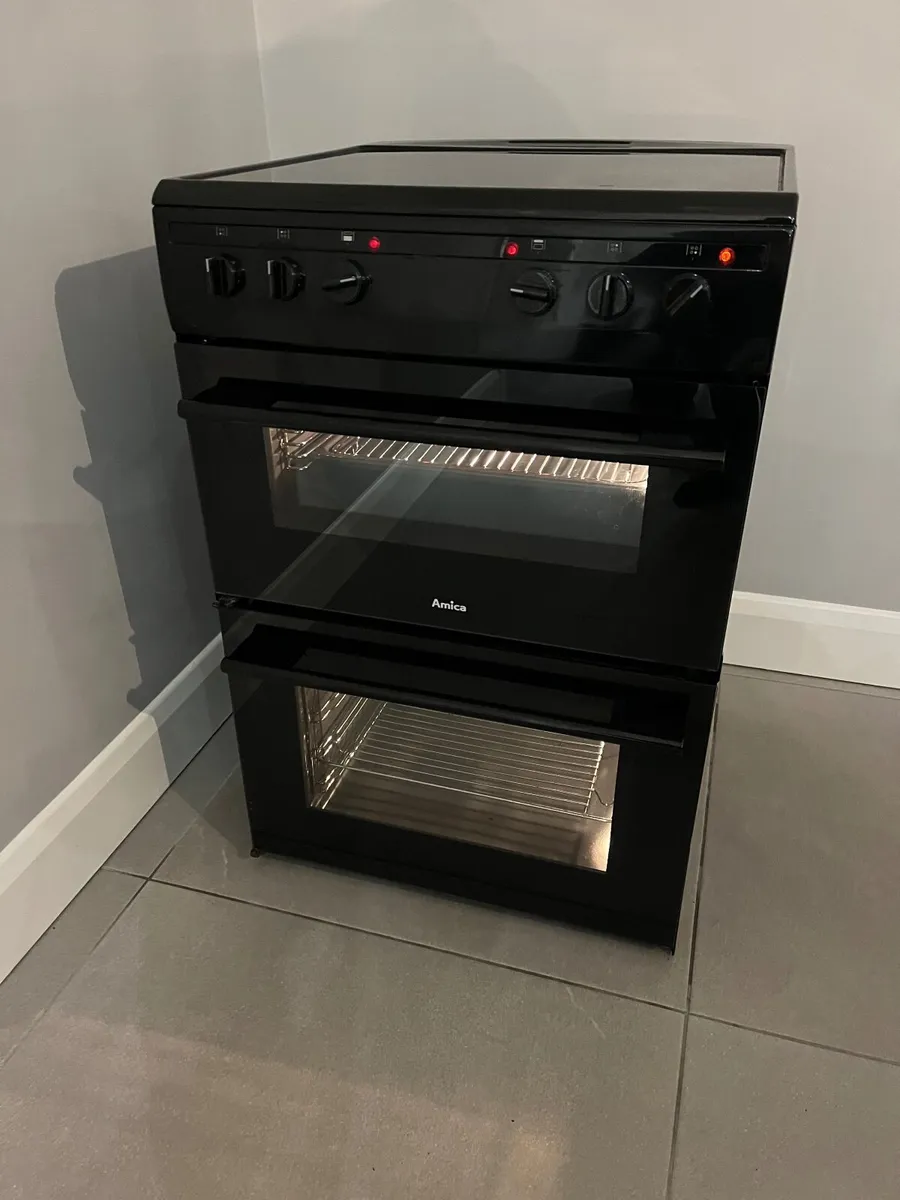 Amica 60cm wide double oven cooker - Image 1
