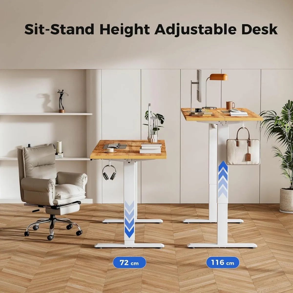 Electric Standing Desk 100x60cm Height Adjustable - Image 3