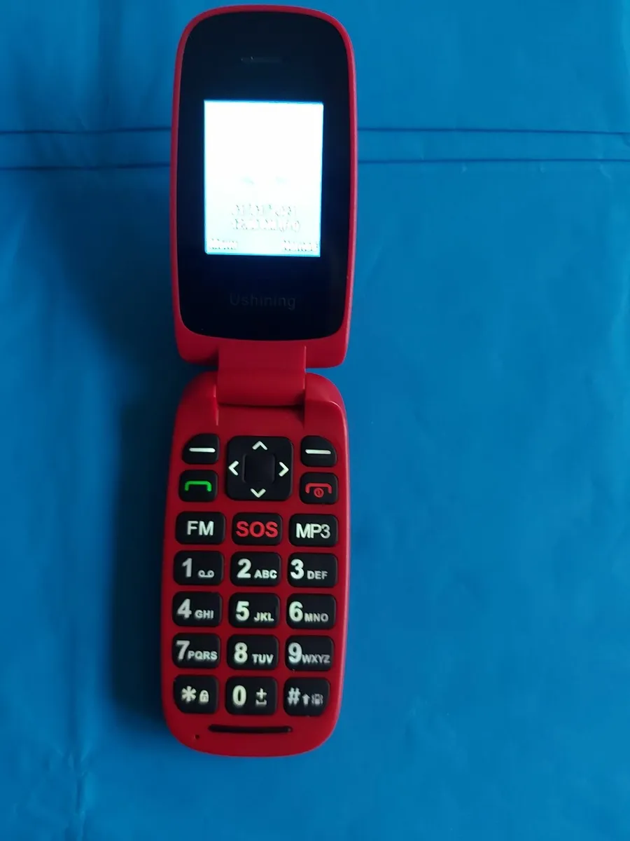 USHINING Unlocked GSM Flip Mobile Phone Big Button - Image 1