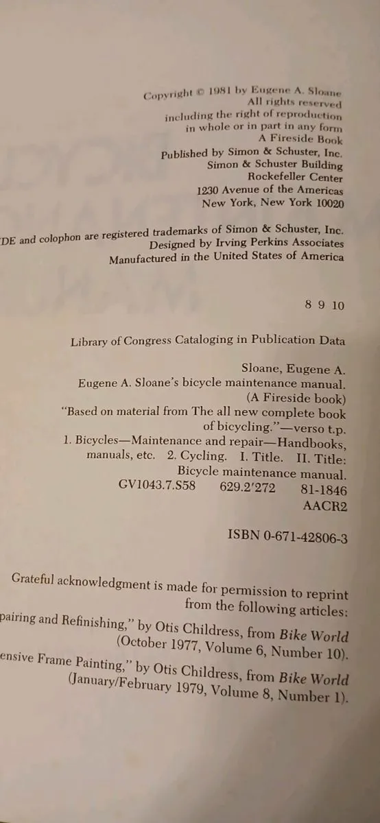 Vintage bicycle Maintenance Manual - Image 2