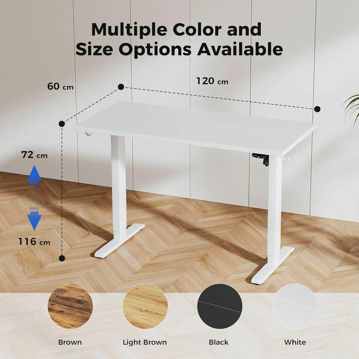 Electric Standing Adjustable Sit Stand Desk 120x60 - Image 3