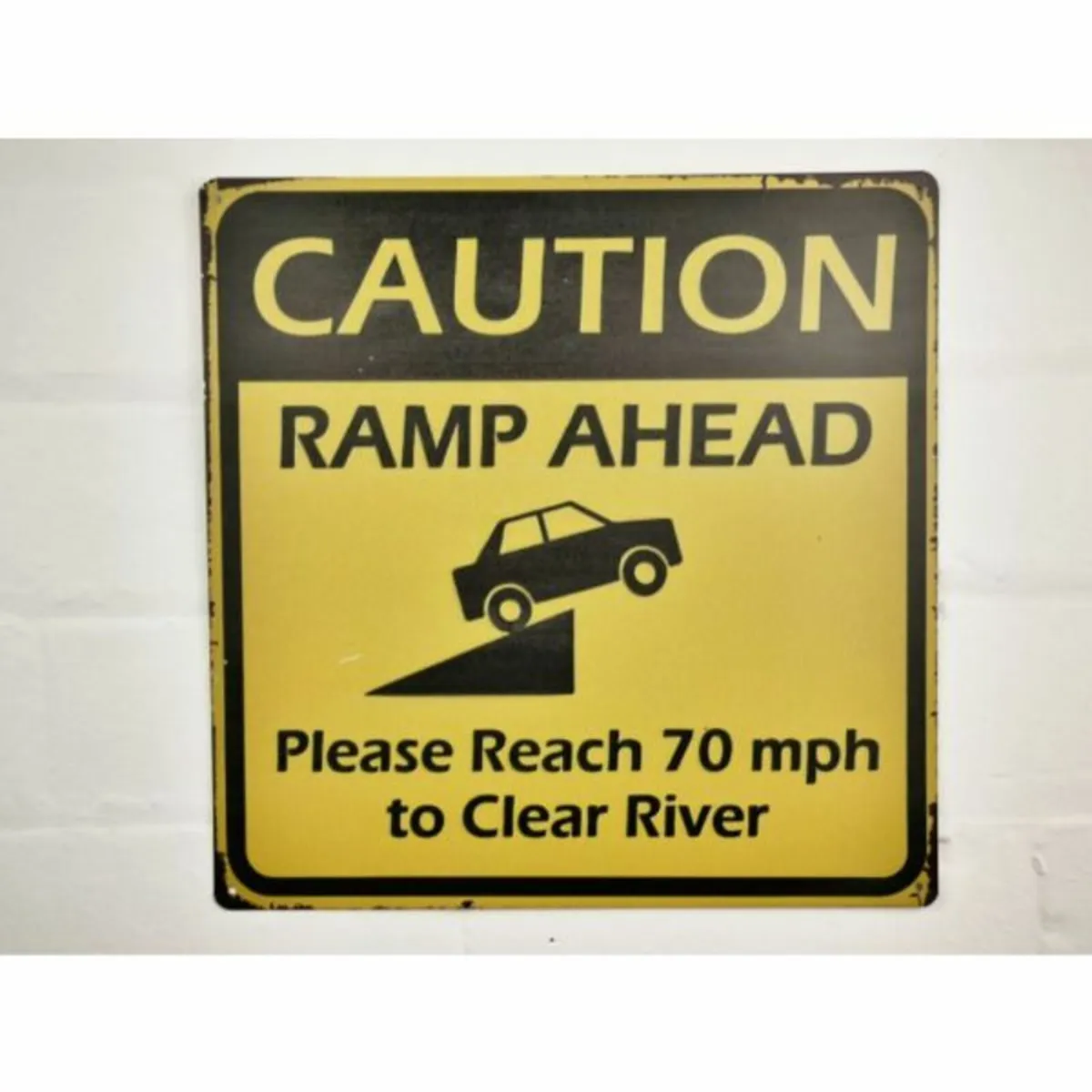 Sign – Caution Ramp Ahead – D5825