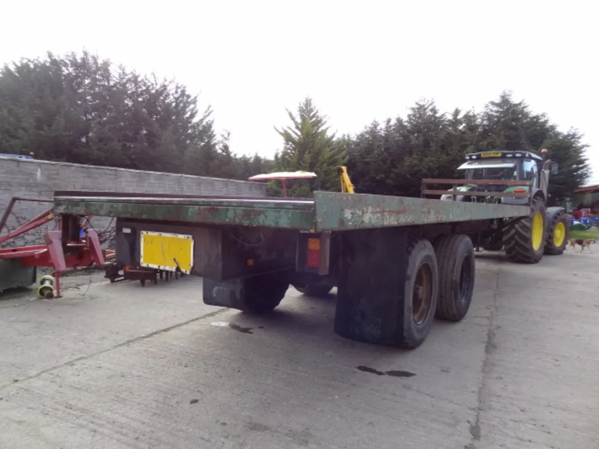 30FT Heavy Duty Flat Bale Trailer, Super Singles - Image 3