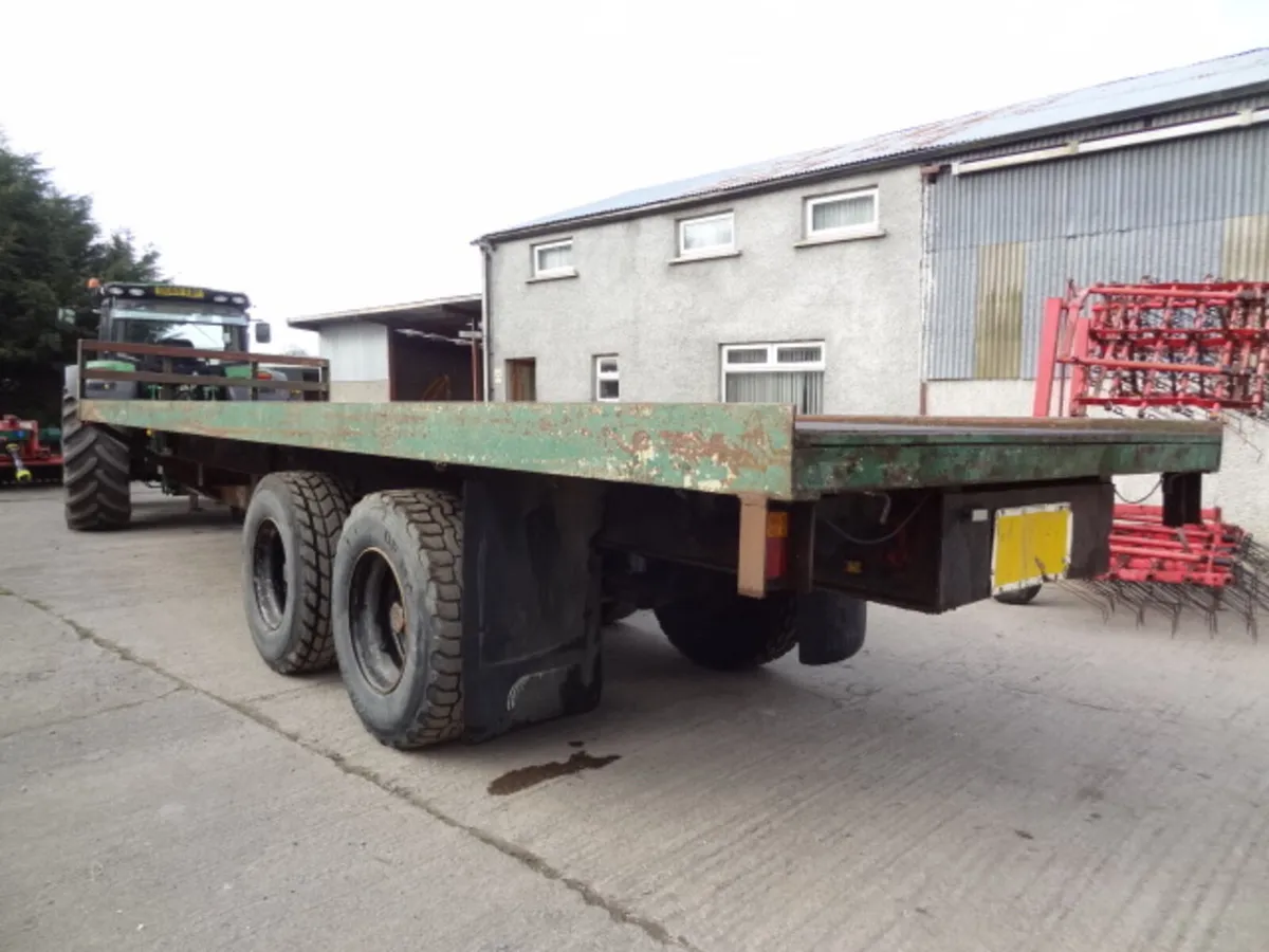 30FT Heavy Duty Flat Bale Trailer, Super Singles - Image 4