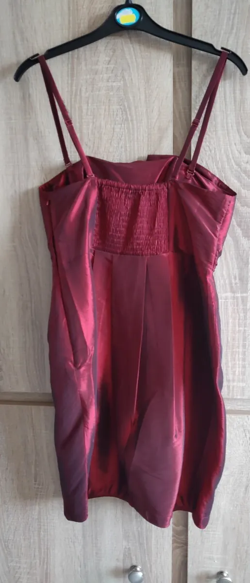 new burgundy dress sizes s and m - Image 2