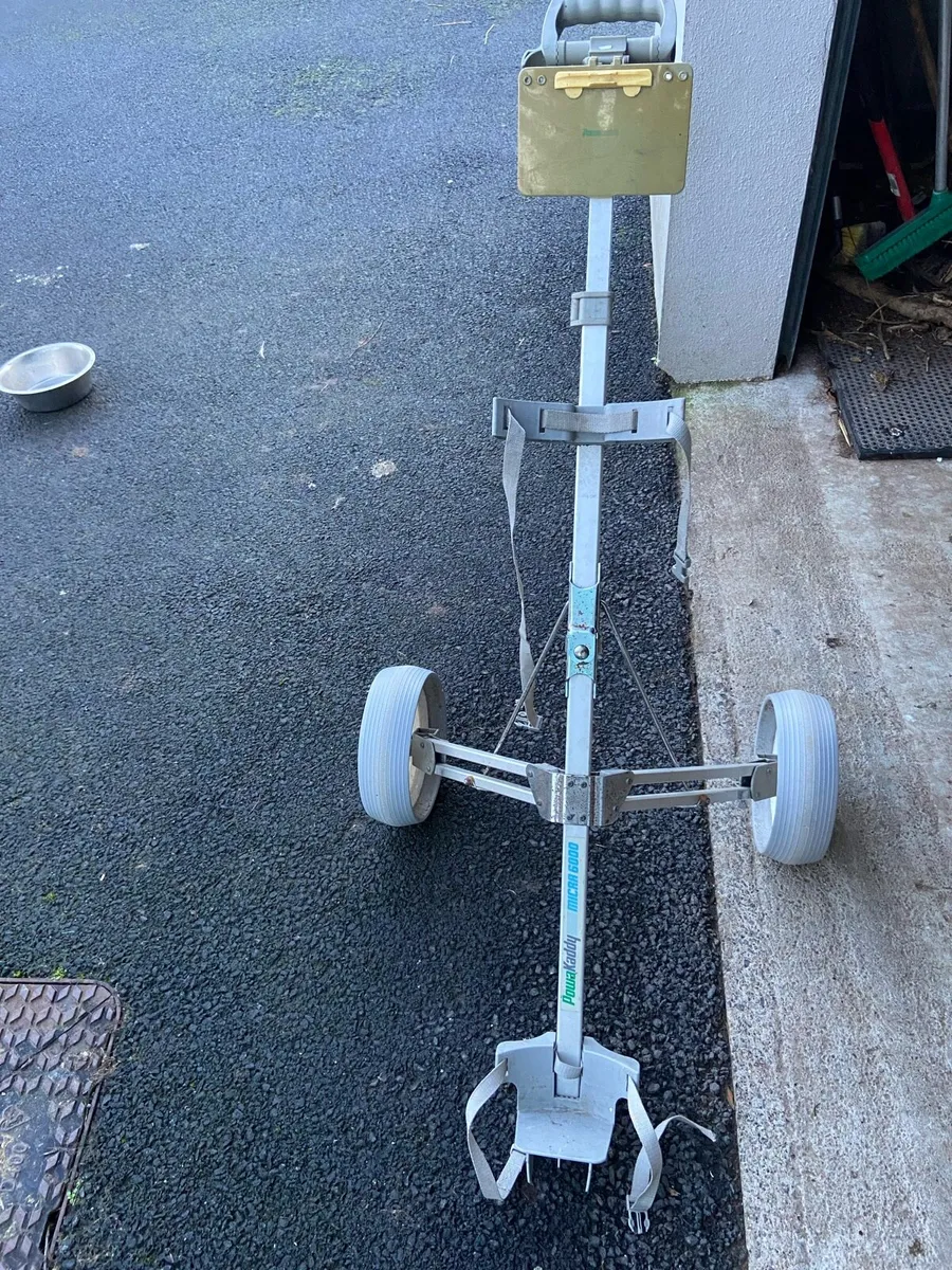 2x push golf trolleys - Image 1
