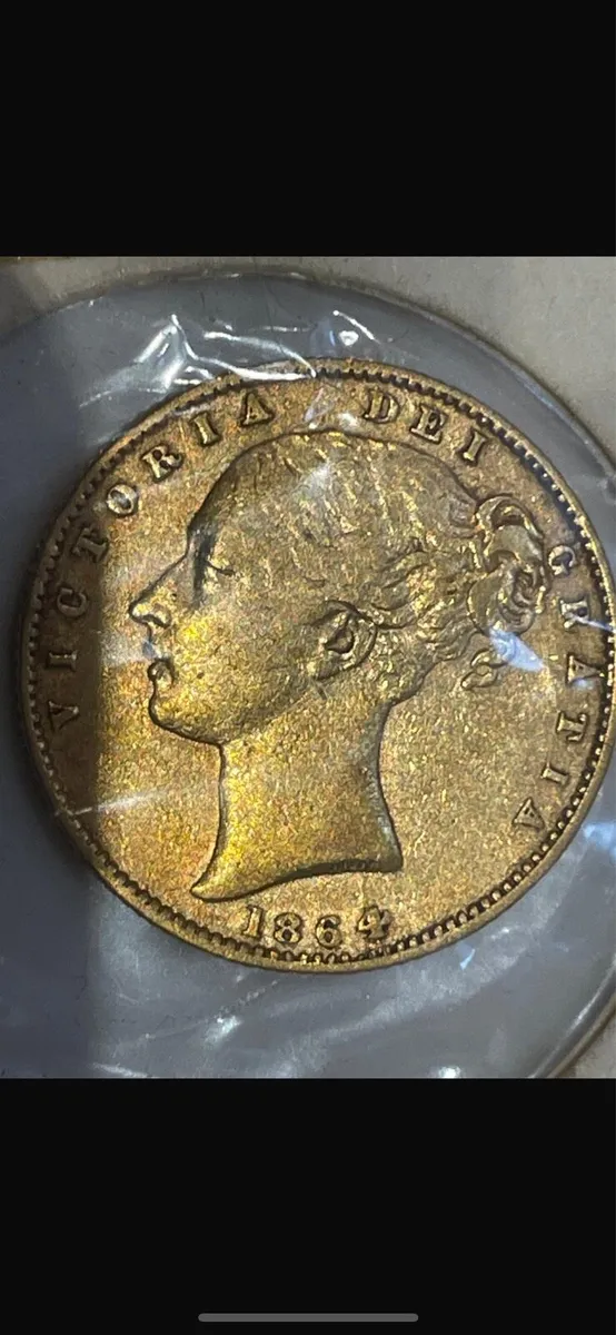 1864 Victorian half sovereign - Image 1