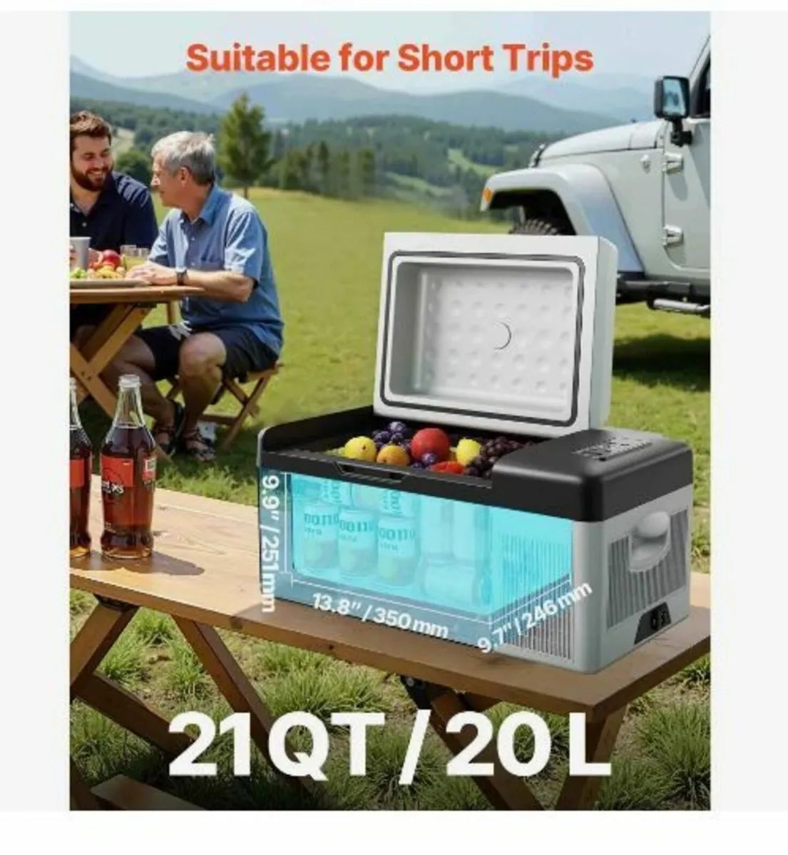 Car Refrigerator 20L Compressor Portable - Image 2