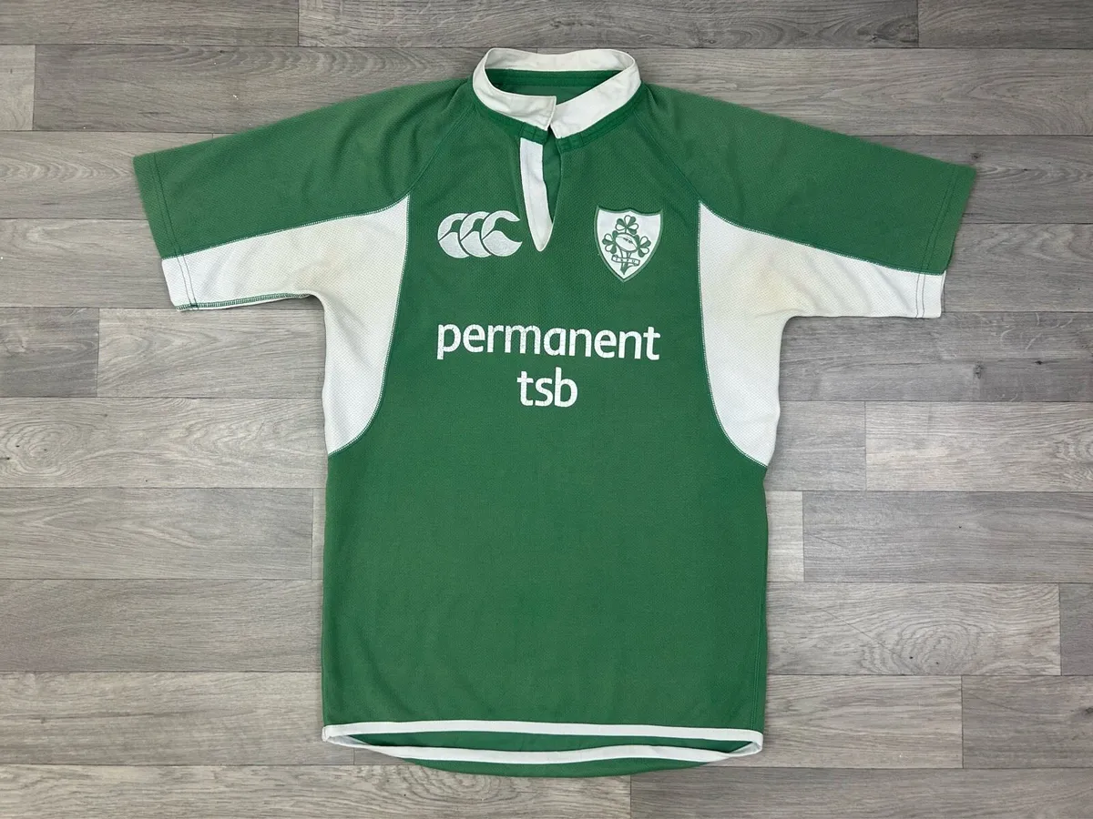 Vintage 2005 Ireland Player Issue Rugby Jersey M/L - Image 1