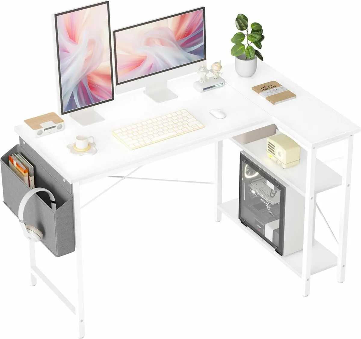 L Shaped Corner 120x70cm Study Office Gaming Desk - Image 1