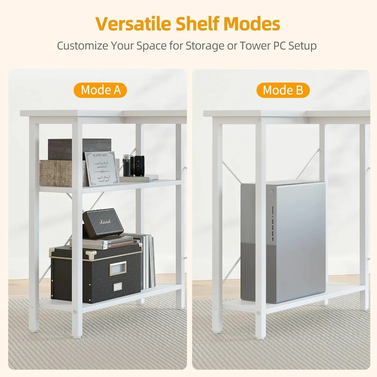 L Shaped Corner 120x70cm Study Office Gaming Desk - Image 2