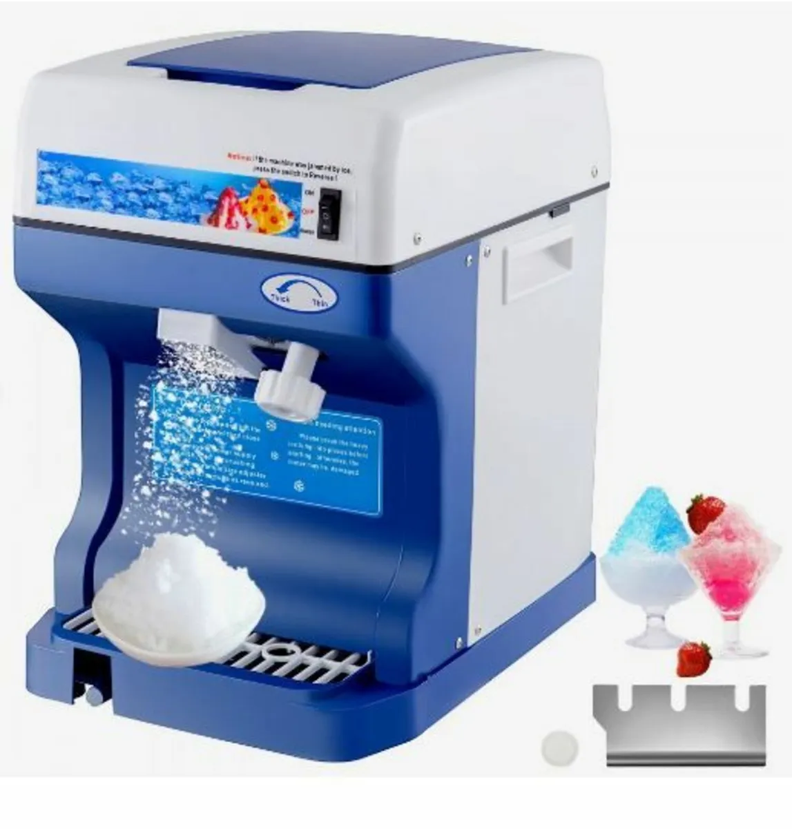 Snow Cone Machine 265LBS Commercial Ice - Image 1