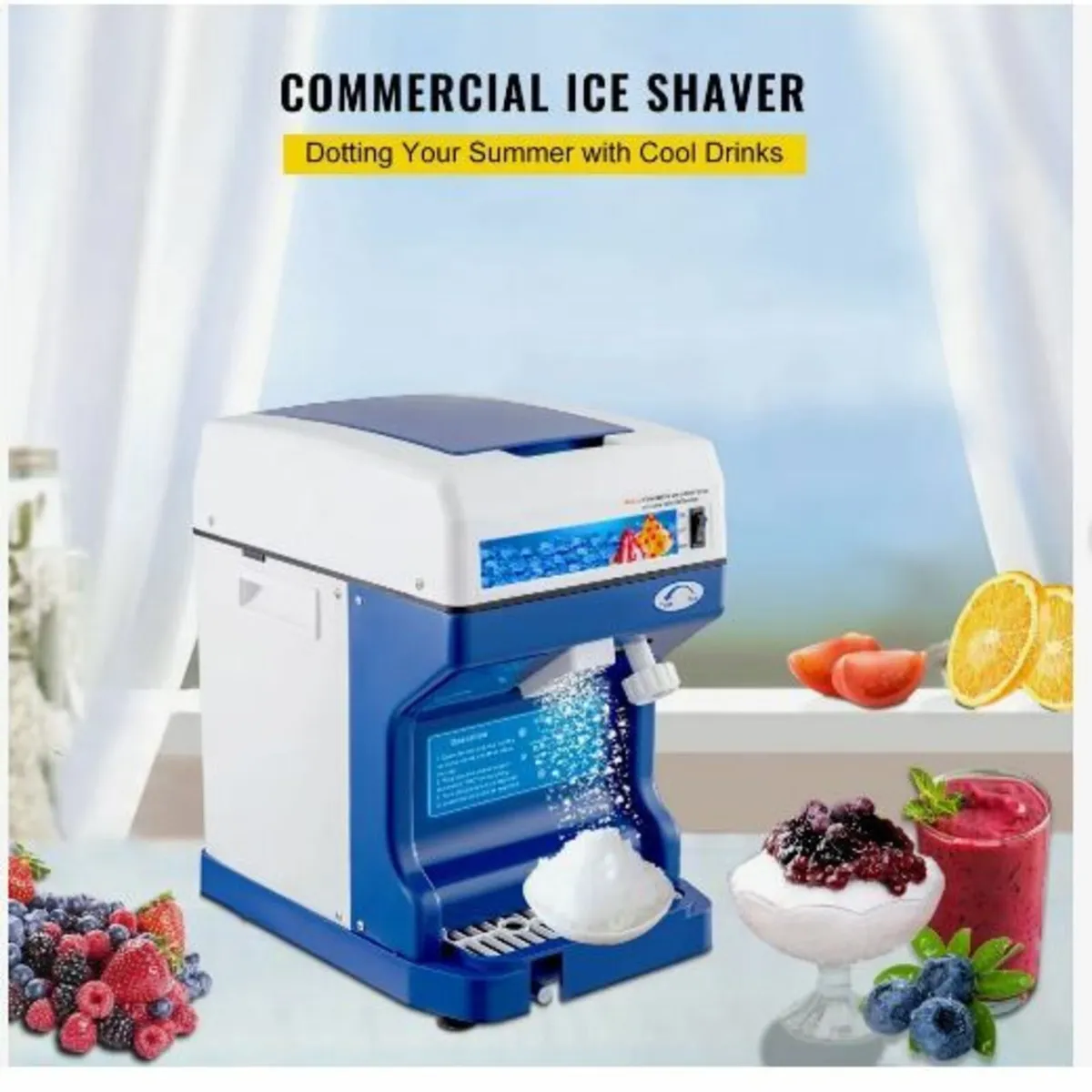Snow Cone Machine 265LBS Commercial Ice - Image 2