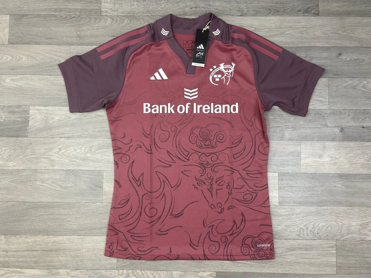 NEW Adidas Munster Rugby Euro Jersey Shirt Mens M - Image 1