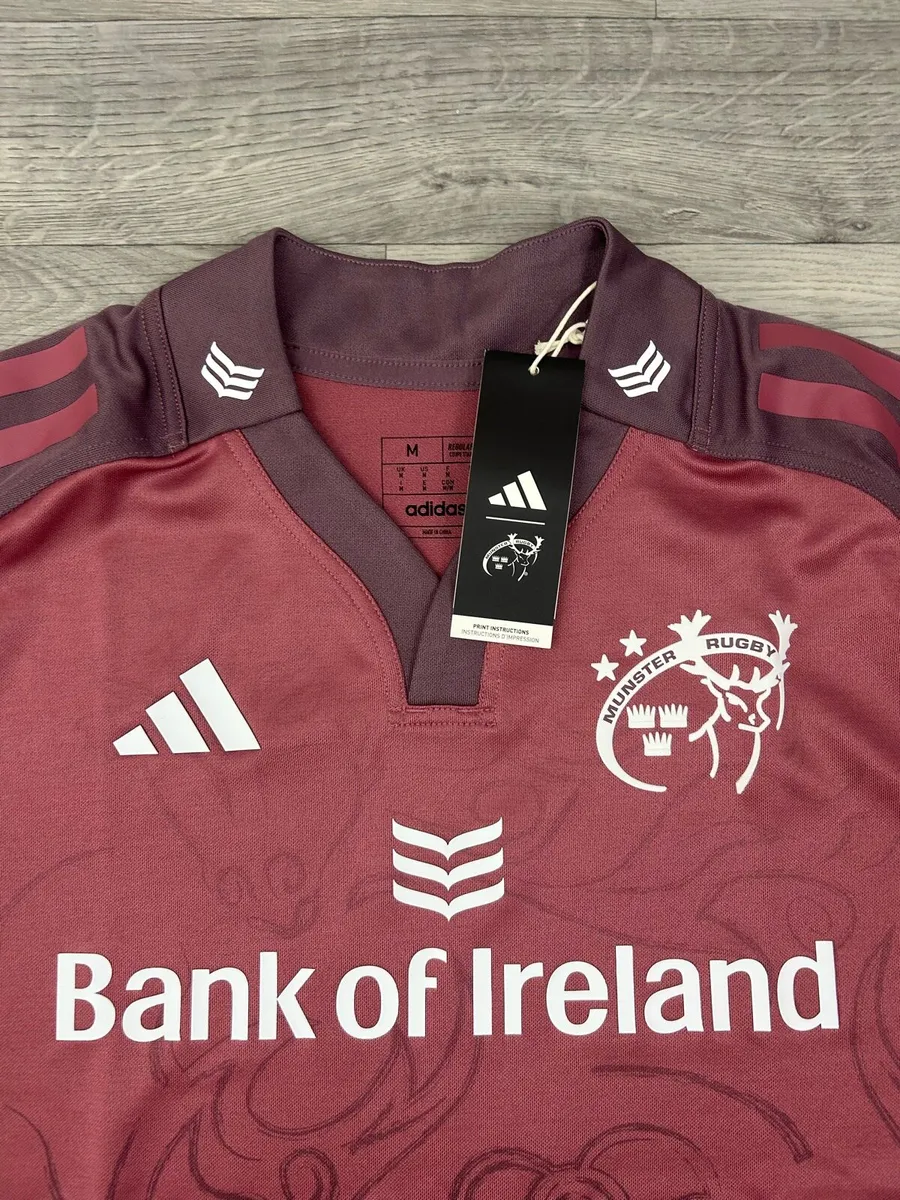 NEW Adidas Munster Rugby Euro Jersey Shirt Mens M - Image 3