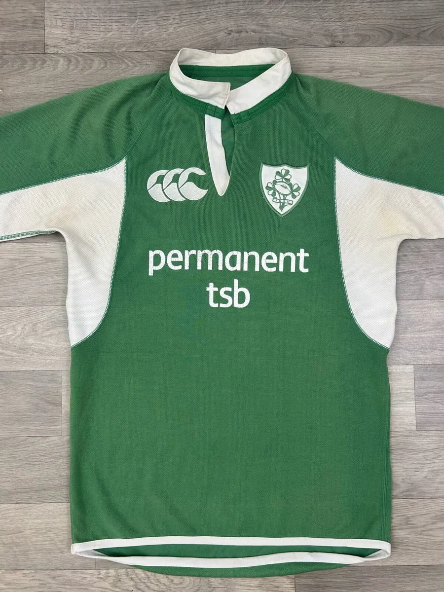 Vintage 2005 Ireland Player Issue Rugby Jersey M/L - Image 2
