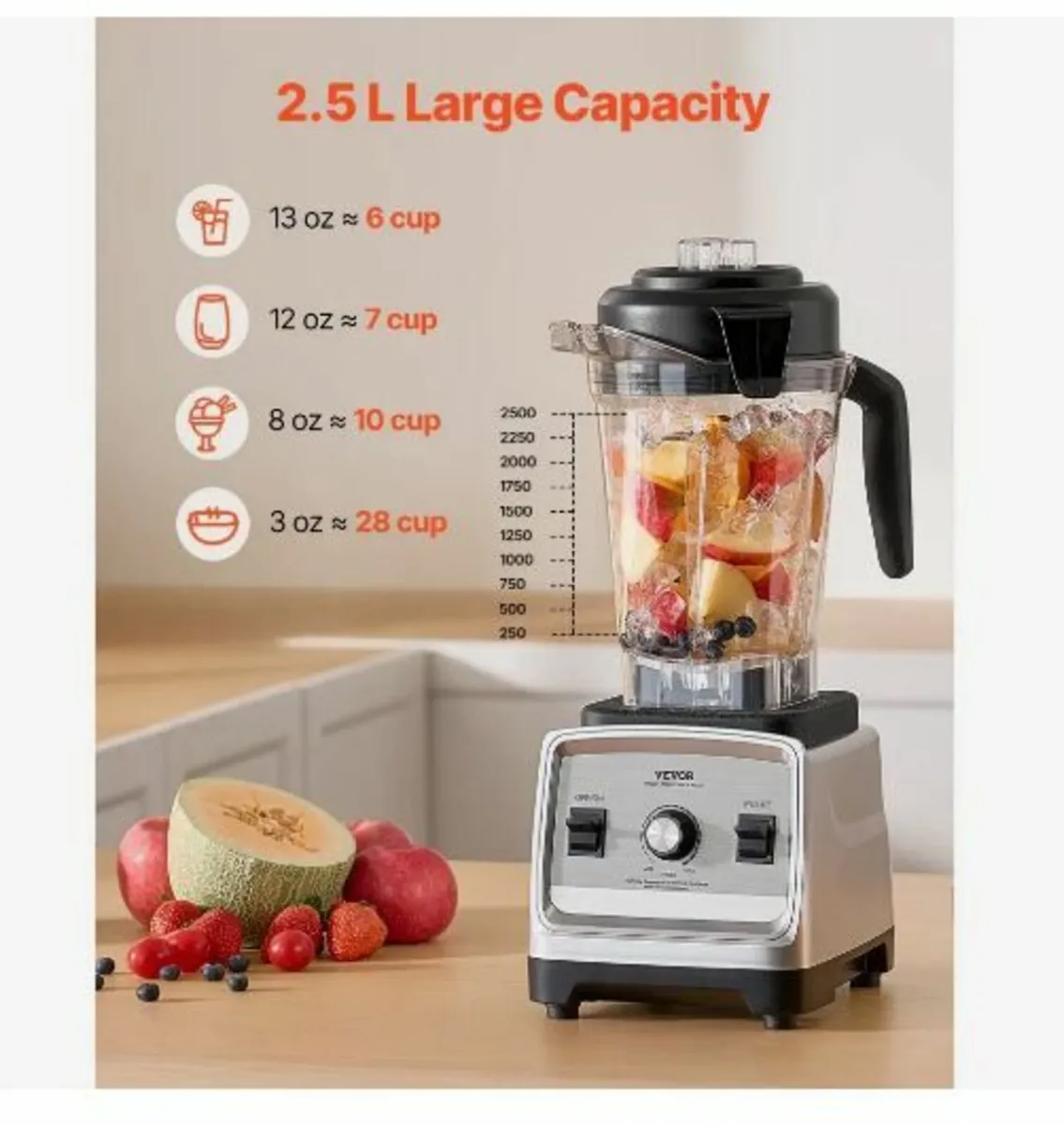 Blender for Smoothies, 85 oz 1600W - Image 3