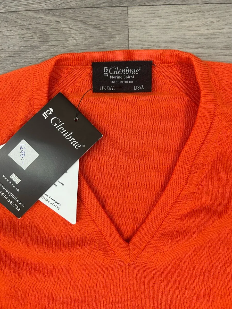 NEW Glenbrae Merino Wool Golf Jumper Mens XL - Image 4