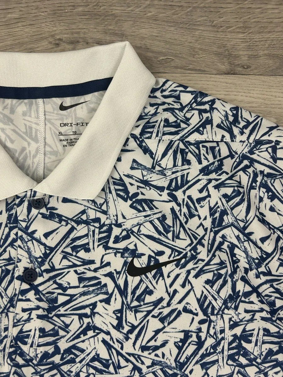 Nike Golf Patterned Polo Shirt Mens XL - Image 3