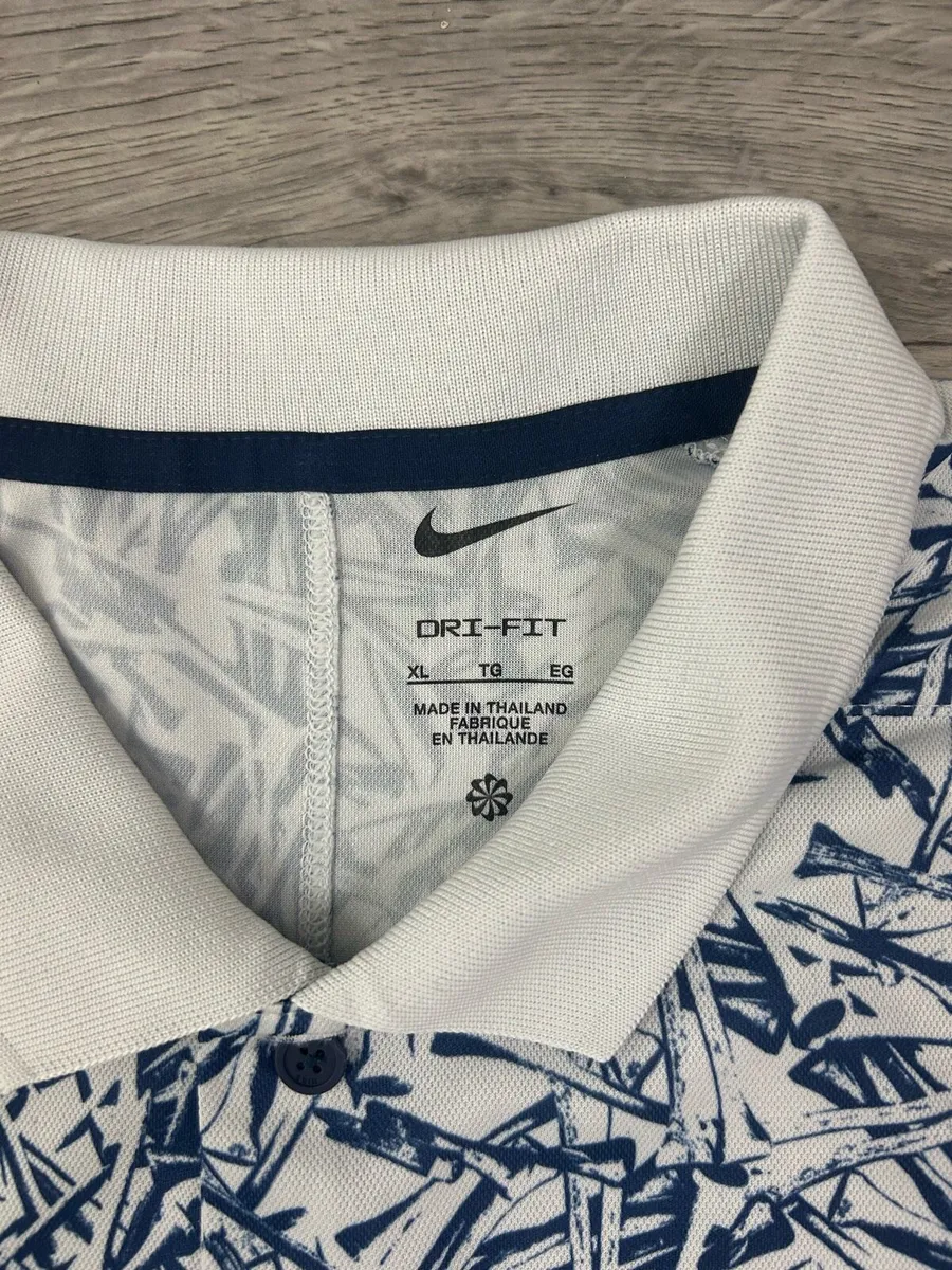 Nike Golf Patterned Polo Shirt Mens XL - Image 4