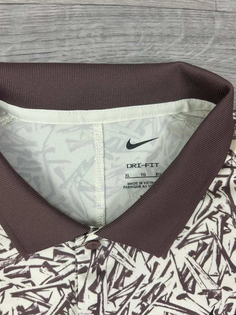 Nike Golf Patterned Polo Shirt Mens XL - Image 4