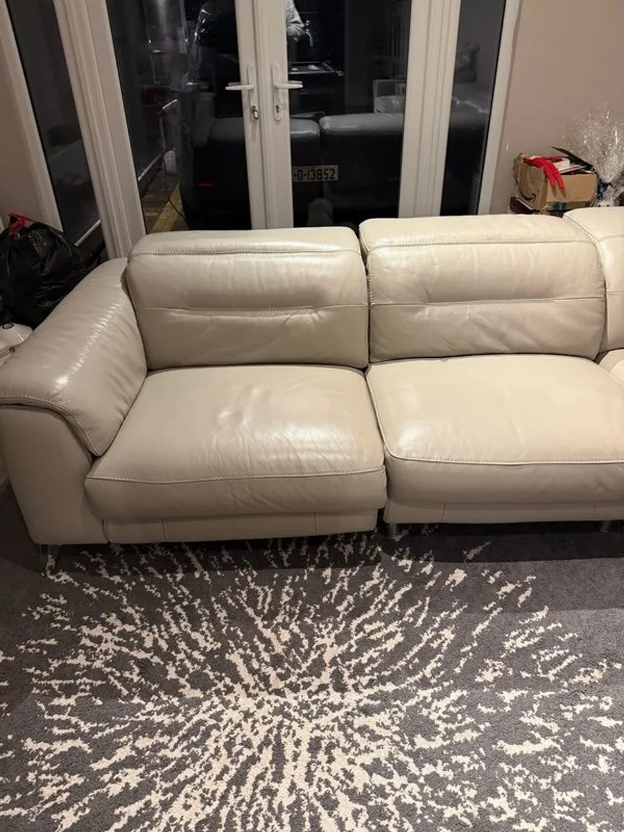 Large corner leather sofa - Image 2