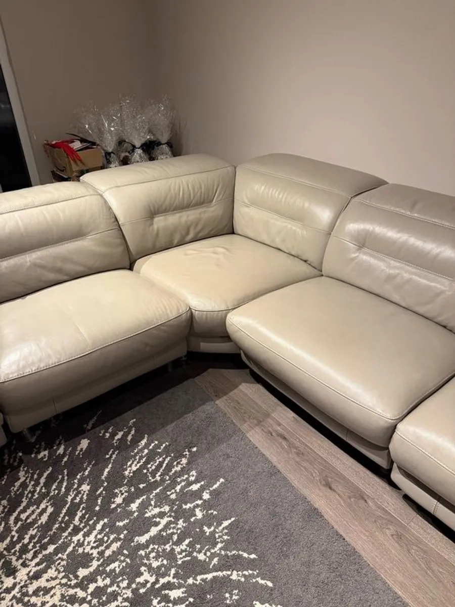 Large corner leather sofa - Image 3