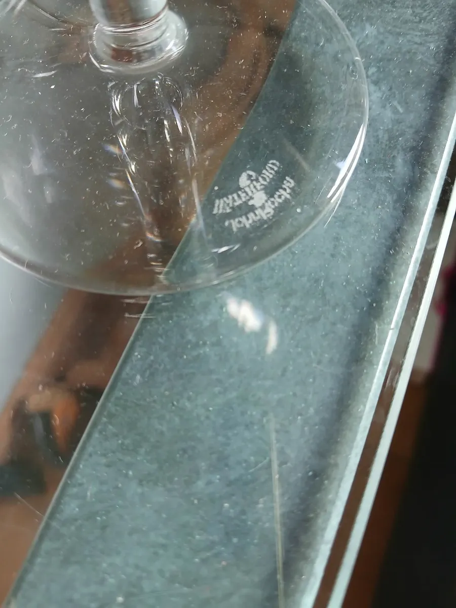 John Rocha Waterford 6 white wine glasses Geo patt - Image 4