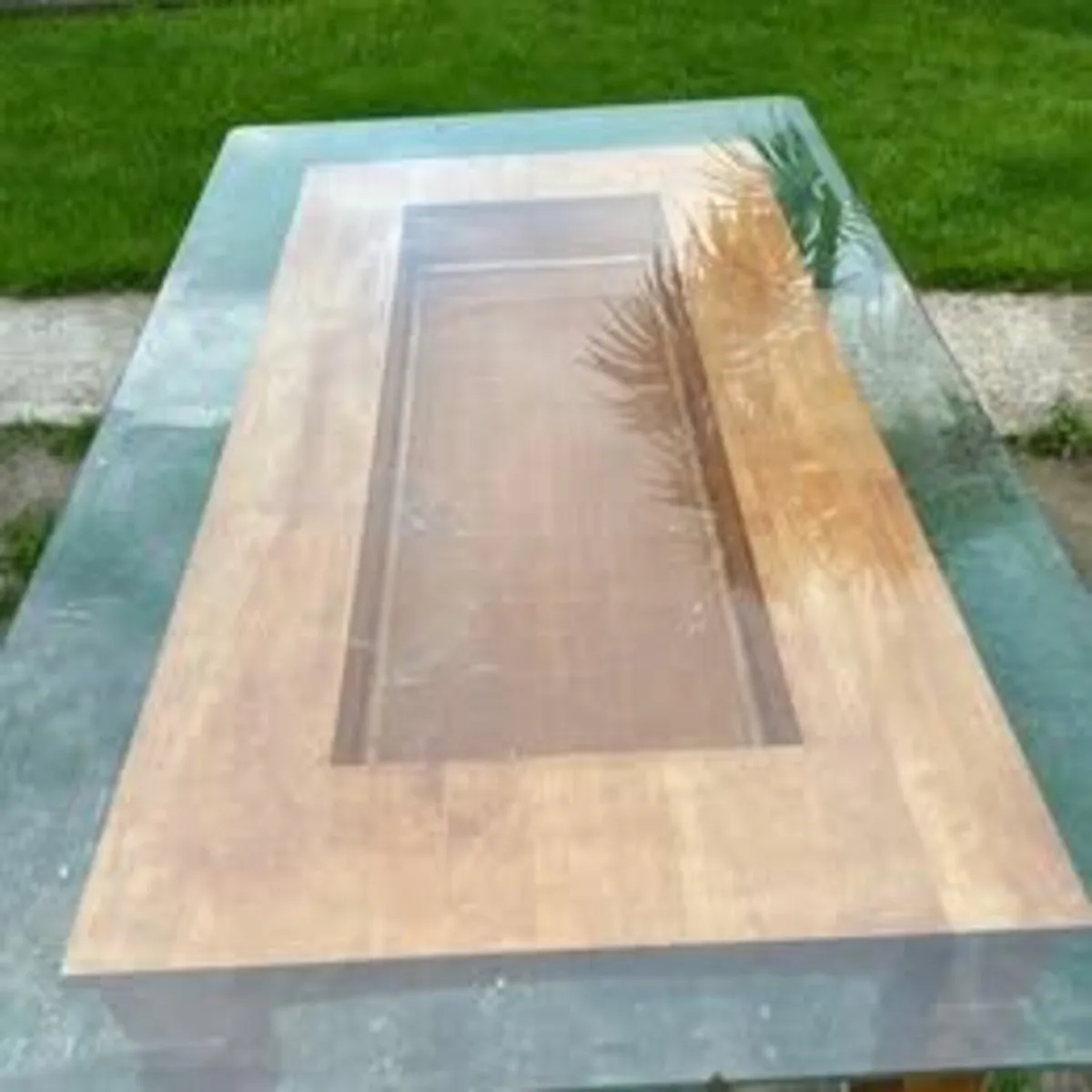 Kitchen Table with Glass Top - Image 2