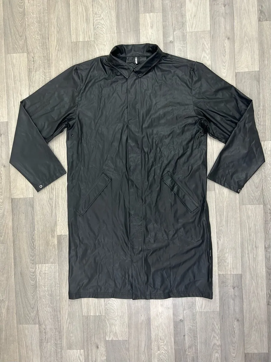 Rains Waterproof Long Jacket Raincoat Mens L/XL - Image 1