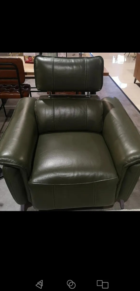Demo Truman Oslo Pine Leather Power Recliner - Image 2