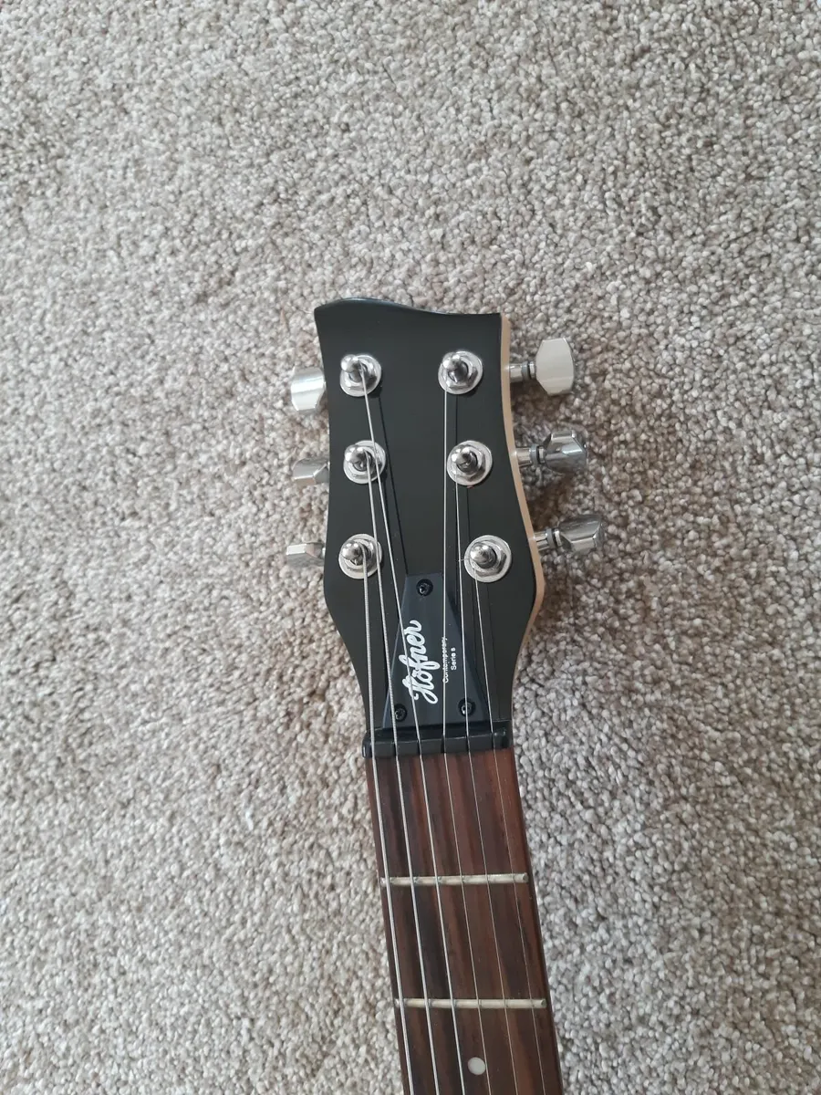 Hofner Shorty Travel Electric Guitar Pink - Image 3