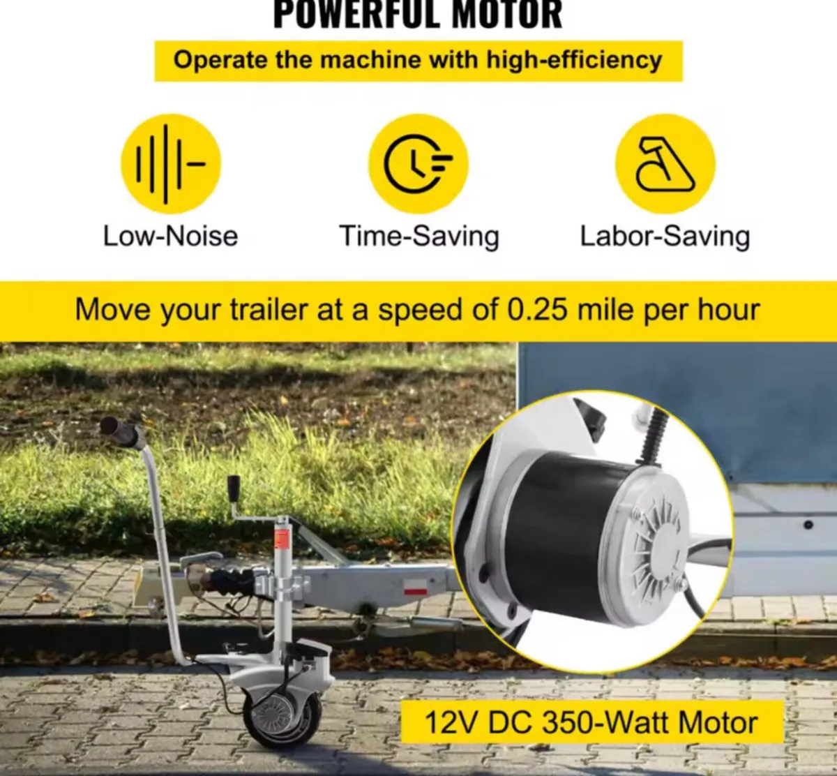 Motorised Jockey Wheels Jack Dolly Boat new - Image 3