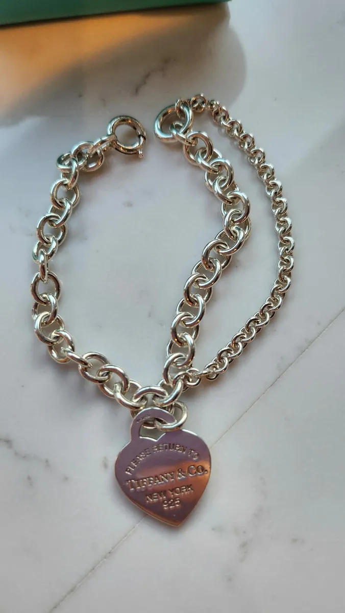Tiffany & Co. RTT Double Chain Silver Bracelet - Image 2