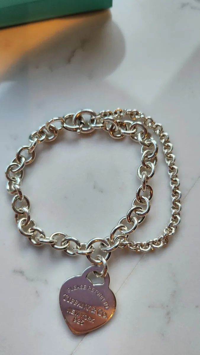 Tiffany & Co. RTT Double Chain Silver Bracelet - Image 3