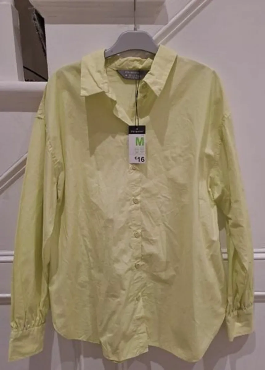 Lime green shirt size 14 - Image 1