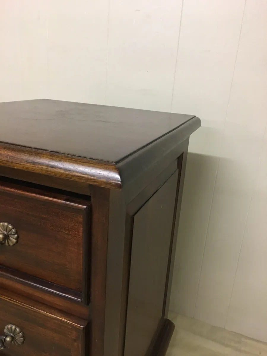 Pair Mahogany Bedside Lockers - Image 4